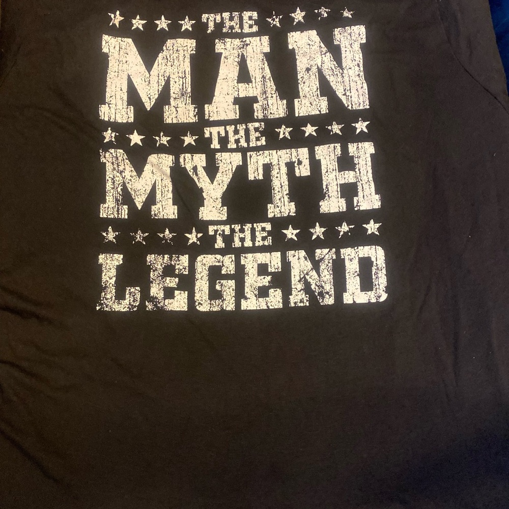 Celebrate It Black and White Short Sleeve Tee The Man The Myth The Legend